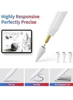 Generic KINGONE Stylus Pen for iPad 2018-2023, iPad Pencil with Palm Rejection/Tilt Sensitivity/Magnetic iPad Pen Compatible with iPad 10th-6th Gen, iPad Mini 6/5th Gen, iPad Air 5/4/3th, iPad Pro 12,9''/11''  - Image 2