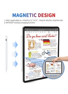 Generic KINGONE Stylus Pen for iPad 2018-2023, iPad Pencil with Palm Rejection/Tilt Sensitivity/Magnetic iPad Pen Compatible with iPad 10th-6th Gen, iPad Mini 6/5th Gen, iPad Air 5/4/3th, iPad Pro 12,9''/11''  - Image 5