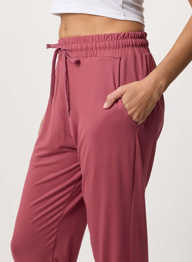 REALESSENTIALS 3 Pack: Women's Lounge Jogger Soft Sleepwear Pajamas Loungewear Yoga Pant Active Athletic Track Running Workout Casual wear Ladies Yoga Sweatpants Pockets-Set 6,XXL - Image 4