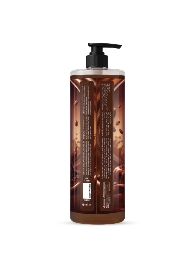 VCare V Care Delight Coffee Latte Body Wash 1L - Gourmand Fragrance, Deep Cleansing & Moisturizing, Rich Lather Non-Drying Formula - Image 2