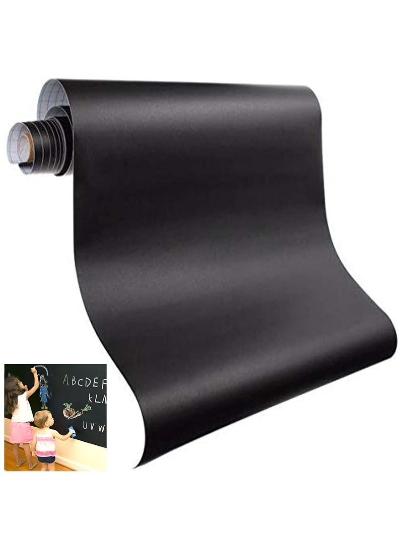 Generic Board Sticker Removable Vinyl Chalkboard Stickers Peel and Stick Chalkboard, Self Adhesive Blackboard Poster Paper Chalk board Wall Paper for Home, School, Office, Art - 60x200cm  - Image 1