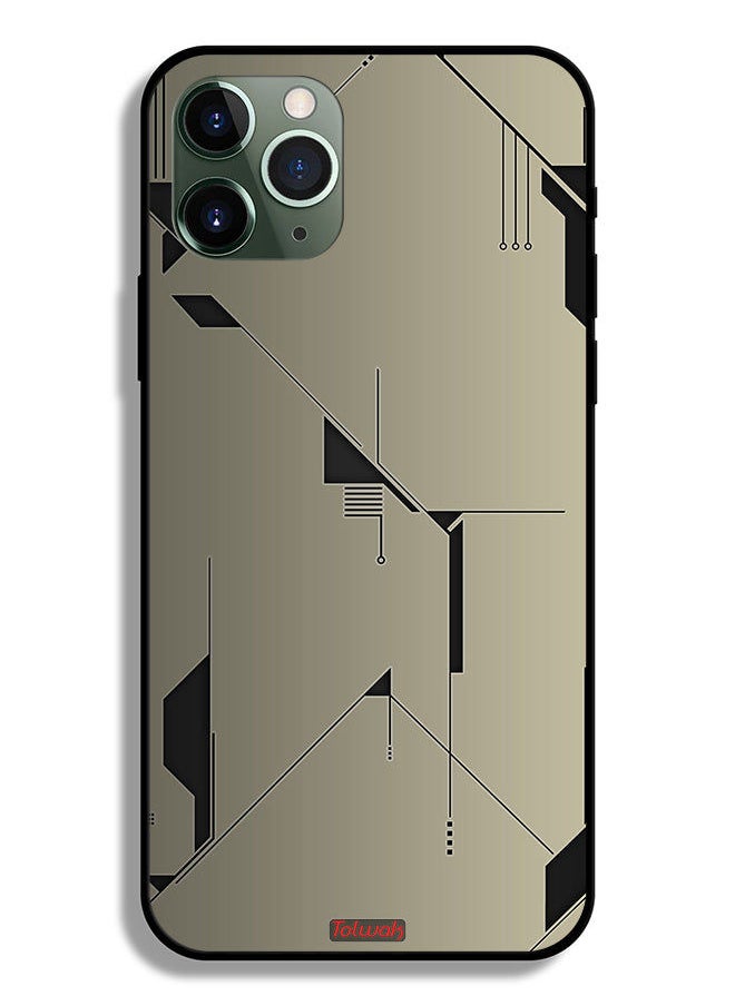 Tolwak Apple iPhone 11 Pro Protective Case Minimalism Abstract Digital Art  - Image 2