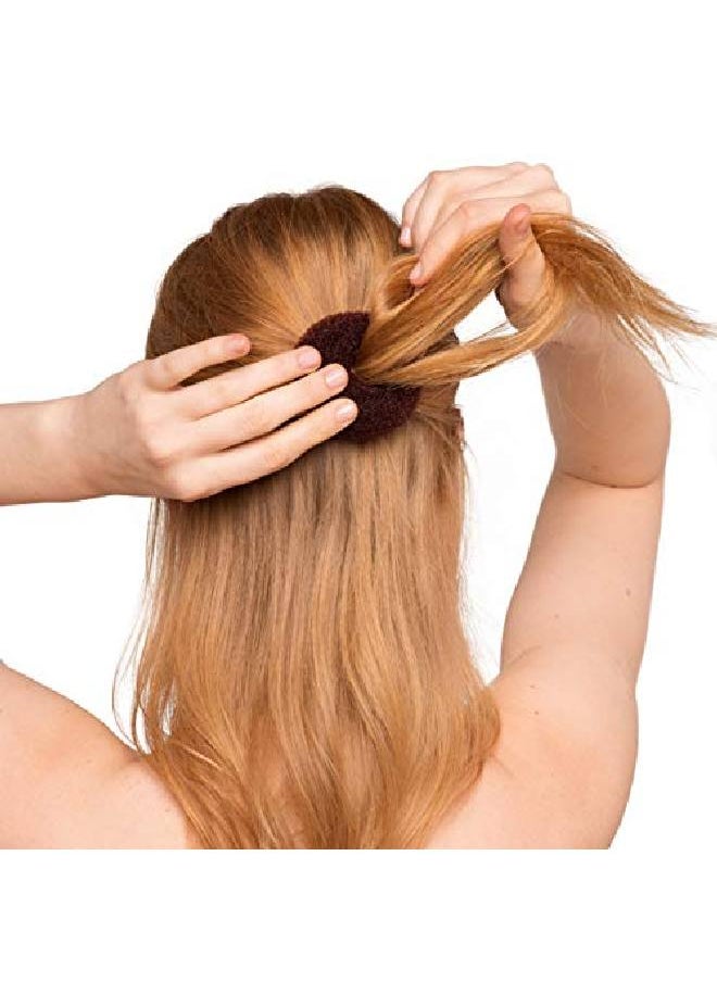 Kitsch - Mini Bun Form Hair Bun Maker Hair Donut For The Perfect Bun Bun Hair Maker Donut Hair Bun Magic Ballet Bun Maker For Girls Donut Bun Maker For Hair Sock Bun For Hair Bun Donut (Brown) - Image 1