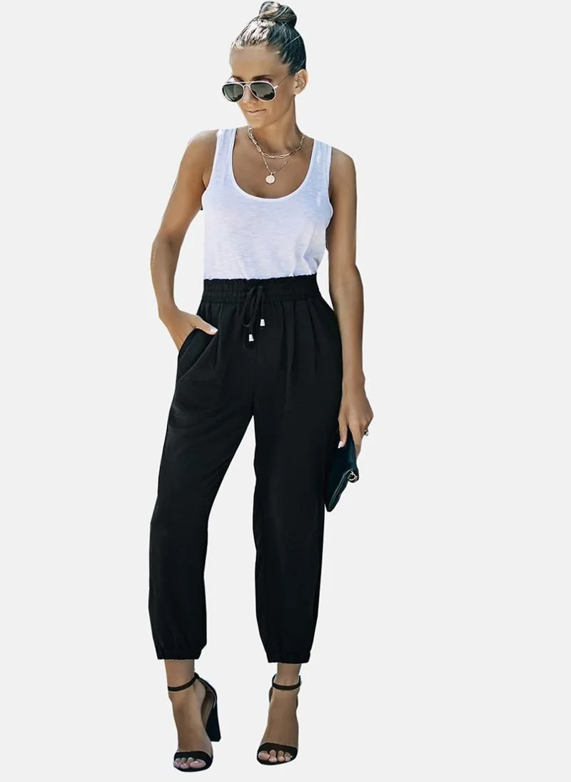 يونيكي Black Plain Jogger Trouser