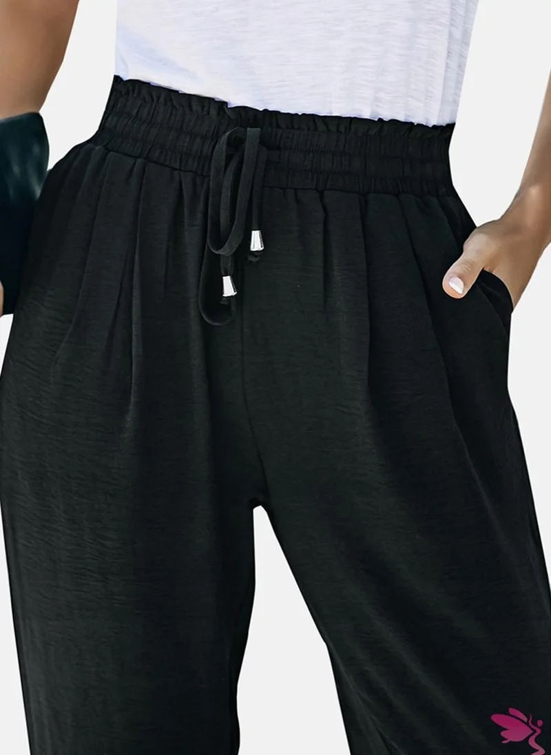 يونيكي Black Plain Jogger Trouser