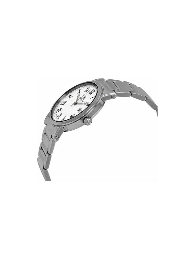 Mathey-Tissot City Metal 38mm Men's Quartz Stainless Steel Strap, Silver, Casual Watch H611251MABR  - Image 2