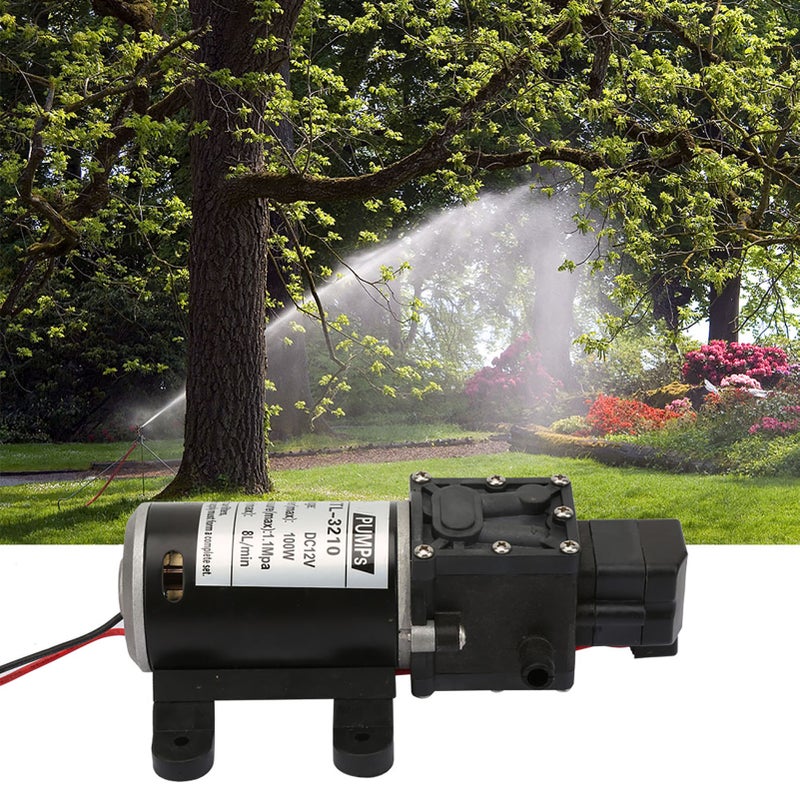 12V Self Priming Water Pump: Durable Corrosion Resistant Material - Automatic Pressure Cutoff High Pressure Diaphragm Water Pump for Industrial Agricultural Vehicle Household Use - Image 4