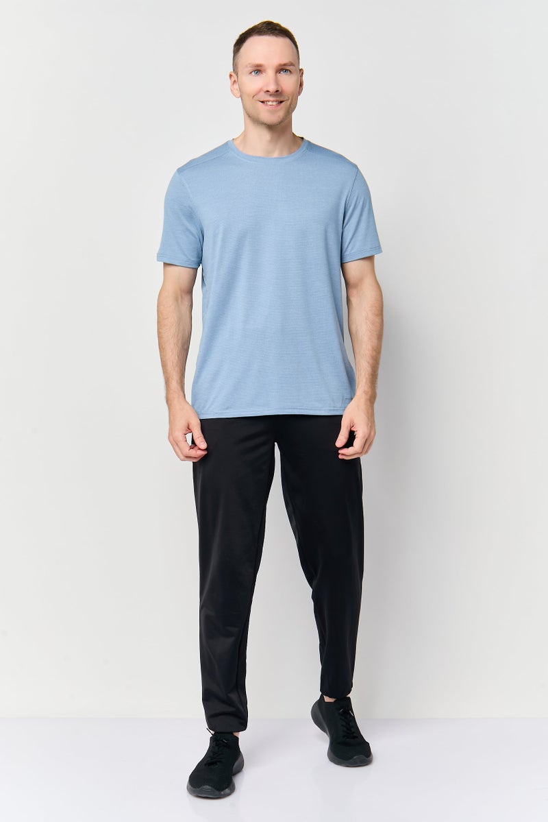 MOTION Men Sportswear Fit Short Sleeve Outdoor T-Shirt, Slate Blue - Image 2