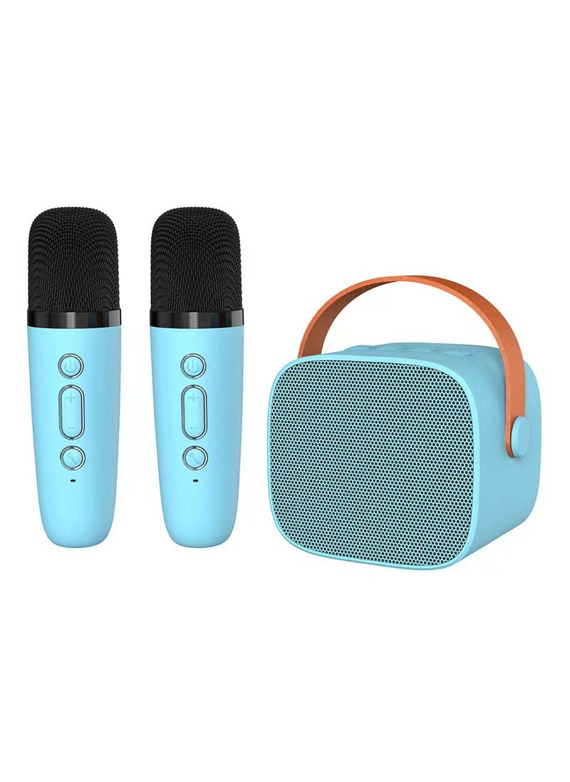 Generic - Portable Mini Bluetooth Speaker with Dual Mic Sky Blue - Image 1