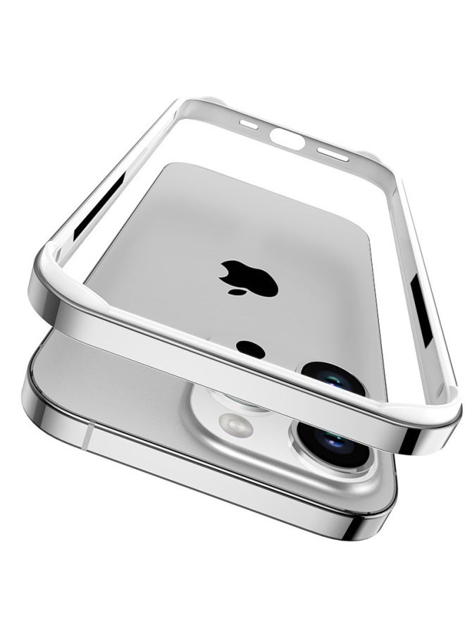 For Apple Mobile Phone Case Metal Aluminum Alloy Frame Shell Four Corners Anti-drop Protective Cover  iPhone15 pro max 