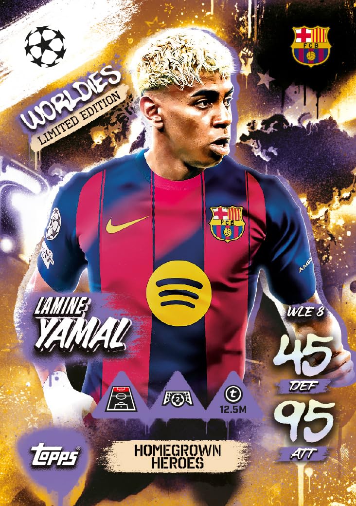 توبس UEFA Champions League Match Attax 2025-26 Trading and Collectible Card Game (Booster Pack Worldies - Homegrown Heros) - Image 1