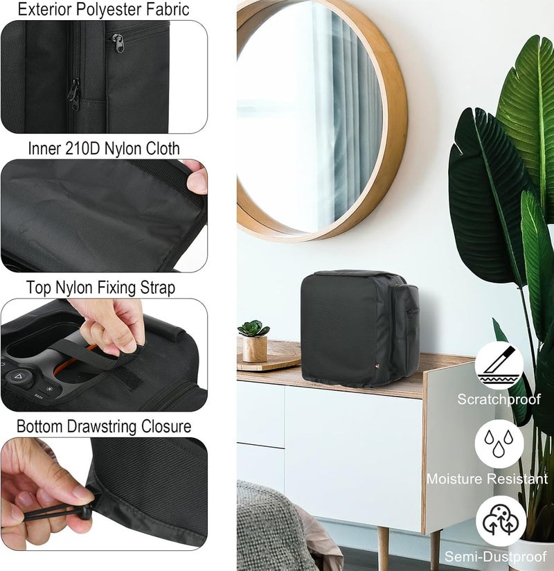 TXesign Speaker Cover Protective Speaker Case for JBL PartyBox Encore Essential Portable Party Speaker Replacement Bag Speaker Slip with Side Microphone Storage Bag for Microphones Cable Accessories - Image 3