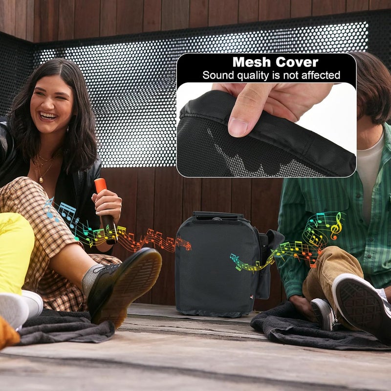 TXesign Speaker Cover Protective Speaker Case for JBL PartyBox Encore Essential Portable Party Speaker Replacement Bag Speaker Slip with Side Microphone Storage Bag for Microphones Cable Accessories - Image 4