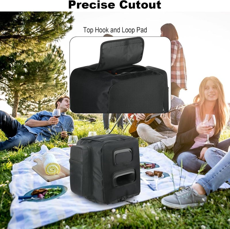 TXesign Speaker Cover Protective Speaker Case for JBL PartyBox Encore Essential Portable Party Speaker Replacement Bag Speaker Slip with Side Microphone Storage Bag for Microphones Cable Accessories - Image 5