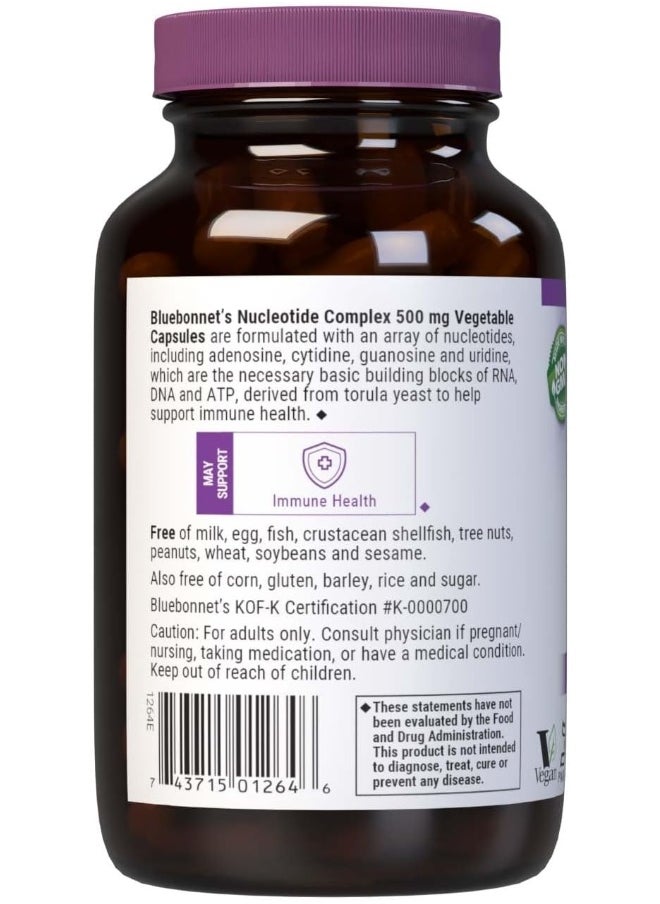 Bluebonnet Nutrition - Bluebonnet Nucleotide Complex Supplement 60 Count White - Image 1