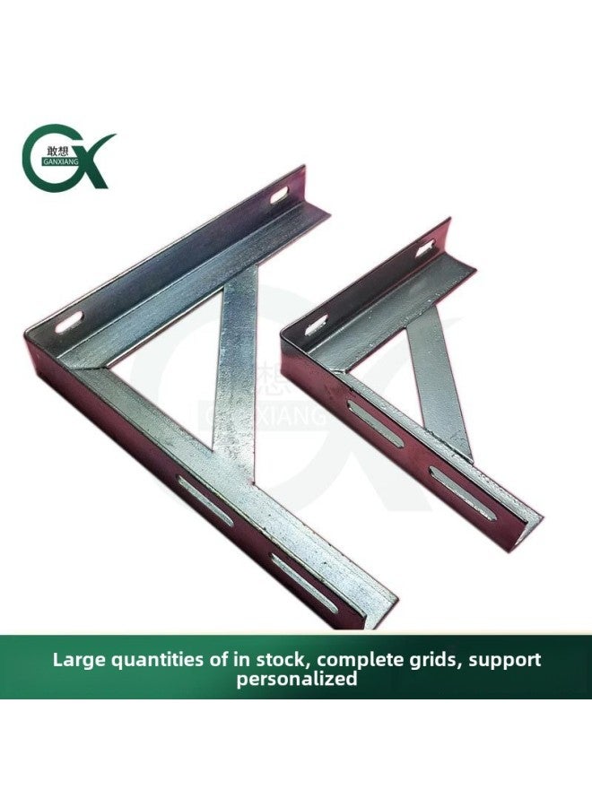 Happiness Bracket Plastic Spraying Fixed Bracket Triangle Bracket L-type Angle Iron Angle Steel Fire Pipe Bracket 100-300-Specifications And Models:4*250*250 (2 Expansion Plugs Included)  - Image 4