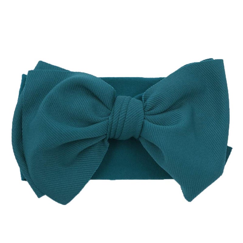 KIDOCHEESE Hairband, Soft Nylon & Cotton, Handmade Hairbands with Bows, 5 Pack, for Baby Girls & Toddlers - Image 4
