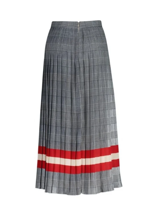 GANT Gant Check Print Pleated Skirt