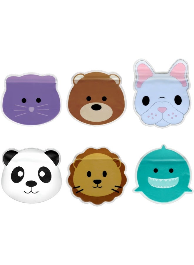 melii Reusable Snack Bags - Food-Safe Bags Are Perfect for Packing Lunches, Travel, or On-The-go Snacking, Design - Bulldog, Cat, Lion, Panda, Bear And Shark