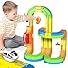 Annexfun Electric Train Set for Kids 69Pcs 3D Racing Track Set with Electric Train Traffic Signs STEM Train Toy Set for Boys and Girls Aged 3 4 5 6 7 8 9 10 Years Old Birthday - Image 2