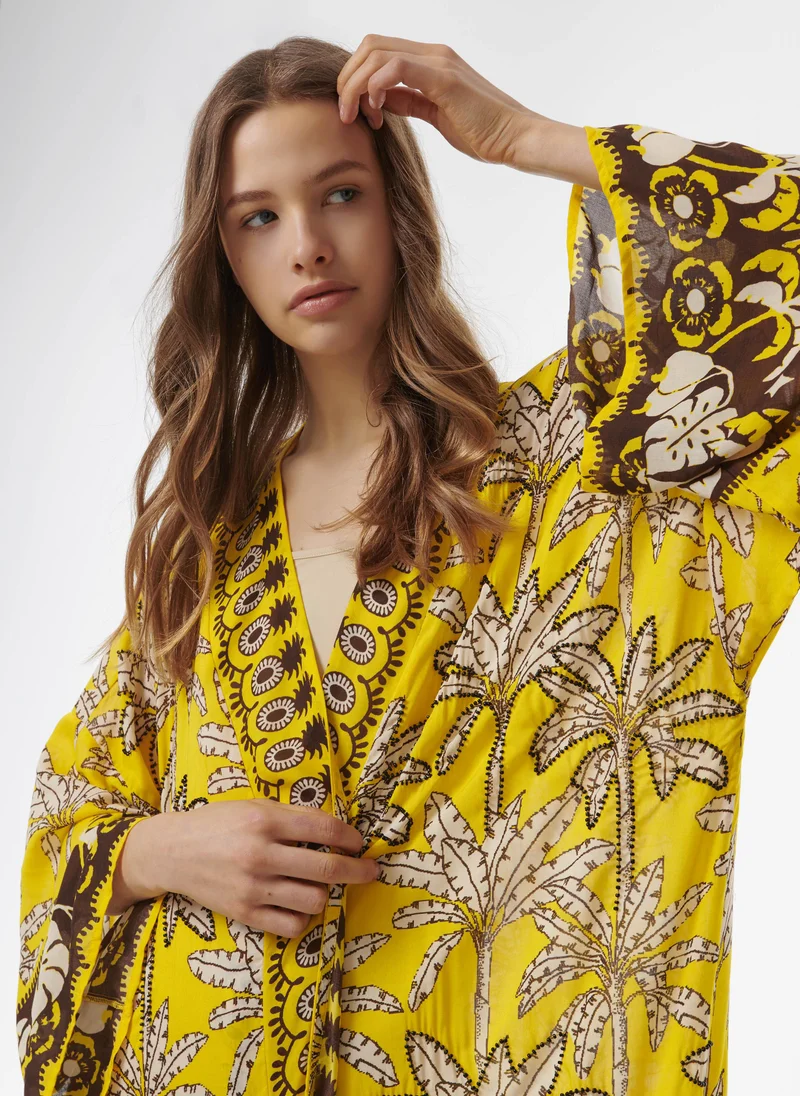 leem  Embellished Printed Abaya for Women | Best Price UAE