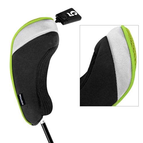 Andux Golf 460cc Driver Fairway Wood Club Head Covers 3pcs/Set Black/Green - Image 3