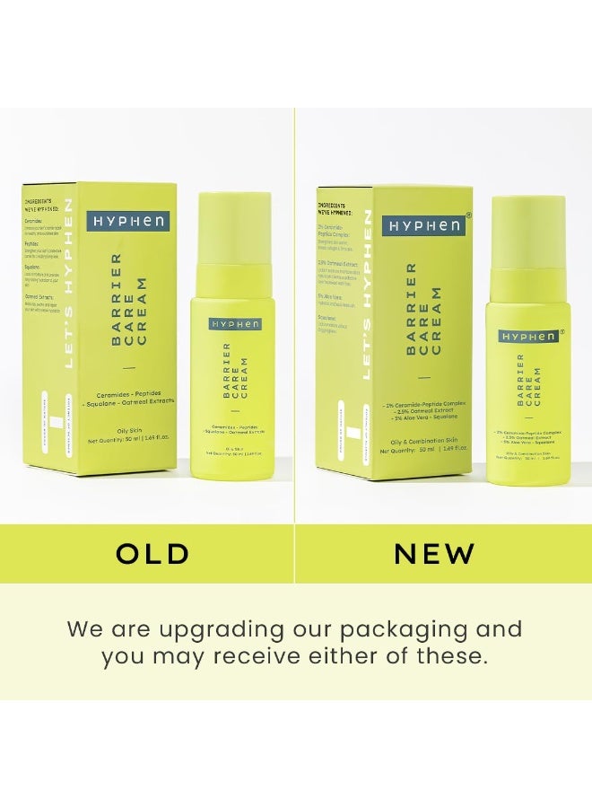 هايفن مرطب هايفن 2% سيراميد-ببتيد لإصلاح حاجز البشرة - للبشرة الدهنية | كريم جل خفيف الوزن، ترطيب خالٍ من الزيوت - للبشرة الباهتة والجافة | كريم غير كوميدوغينيك غير لزج للنساء والرجال - 50 مل - Image 4