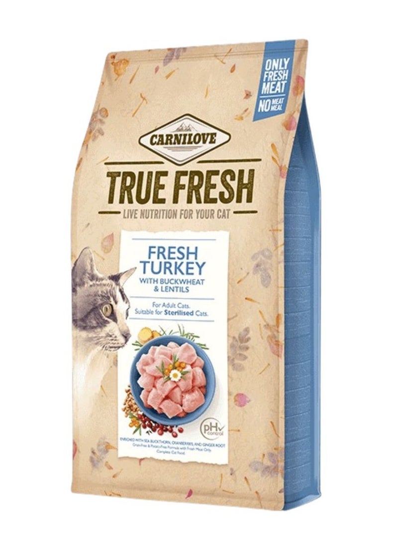 CARNILOVE - Cat Adult And Sterilized Dry Food With Fresh Turkey Flavor 1.8KG - Image 1