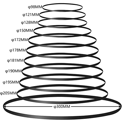 DIRBUY 11 Pieces Turntable Belt for Project, Different Specifications Turntable Belt Replacement for Record Player - Image 1