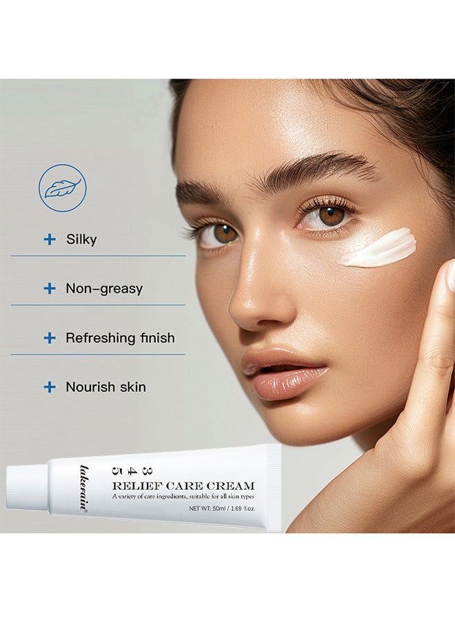 lakerain 345 Relief Care Cream Face Moisturizer With Niacinamide, Blemish Care And Soothing Vegan Korean Skincare For All Skin Types, 50ML - Image 5