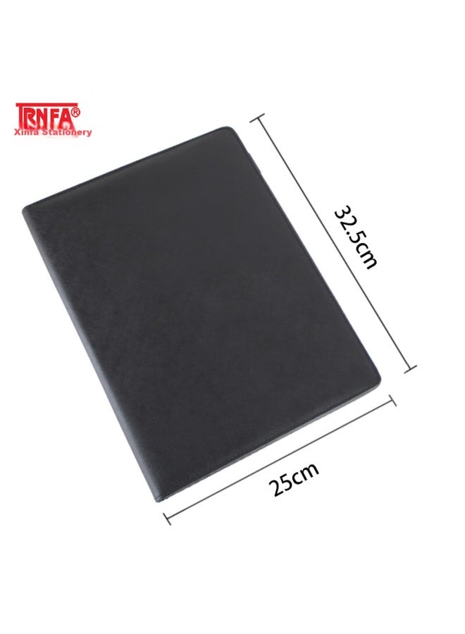 Trnfa Tn-b1-01 Black A4 Business Signing Book/manager Contract Folder Classic Leather Conference Folder/covenant Folder/celebration Declaration Book - Image 4