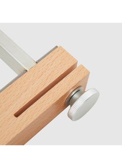 TOREAD Multi-Functional Folding Table - Stainless Steel & Birch Wood Design  - Image 4