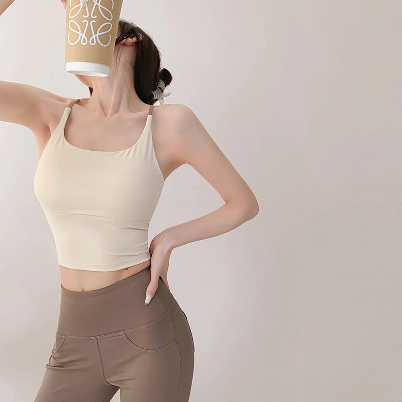 Women'S Sports Camisole With Quick-Dry, High-Elasticity, And Built-In Bra Pads, Yoga Bra, Fitness Underwear, Outerwear, 2026 New Model Top - Image 4