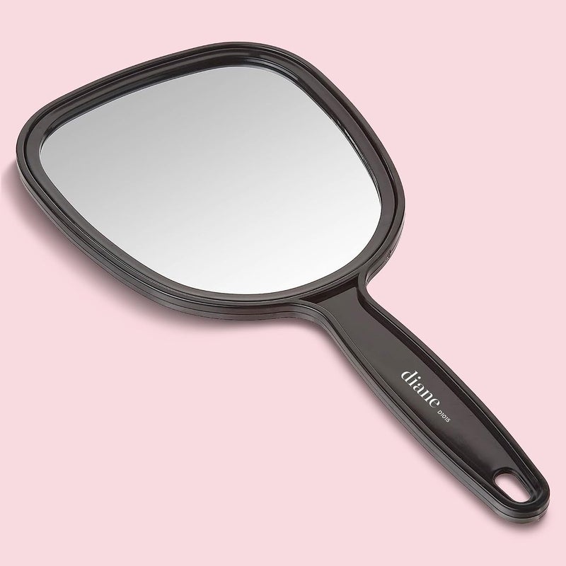 Diane Plastic Handheld Mirror – Vanity Oval Mirror with Hanging Hole in Handle – Small Size (5” x 11”) for Travel, Bathroom, Desk, Makeup, Beauty, Grooming, Shaving, D1015 - Image 4