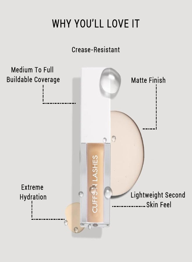 Cuffs N Lashes Cover It All Liquid Concealer Mocha-09 | 6ML | Full Coverage Long Lasting Lightweight Formula | Crease-Free Blendable Makeup Base | Smooth Flawless Finish for All Skin Types - Image 5