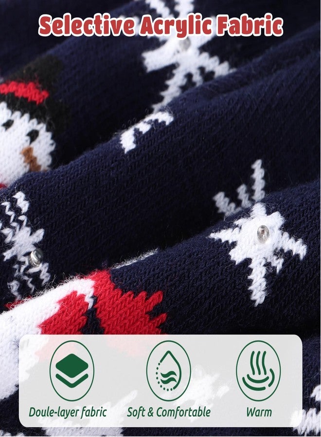 COSYOO LED Light Up Knitted Beanie Hat with 6 Colorful LEDs, Elastic Holiday Hat for Adults & Teens, Christmas New Year Gift Snow - Image 3