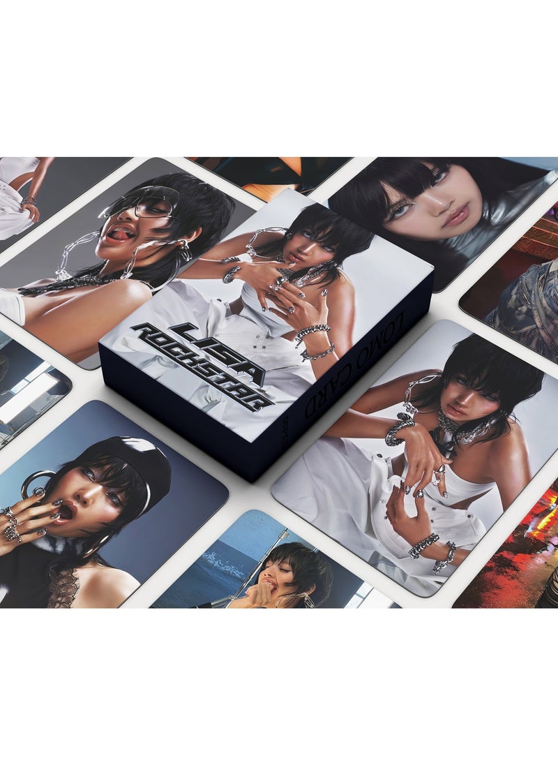 إيهوم - بطاقة LOMO مكونة من 55 قطعة من ألبوم BLACKPINK LISA الجديد ROCKSTAR بطاقة المجموعة الطرفية - Image 1