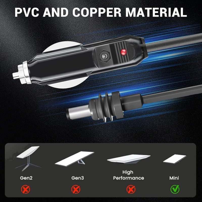كابل طاقة DC صغير، كابل بقطر 18AWG، كابل شحن سيارات DC مقاوم للماء (IP68)، كابل طاقة للشاحنات والحافلات والسفن (طول 5 أمتار/16.4 قدم) - Image 2