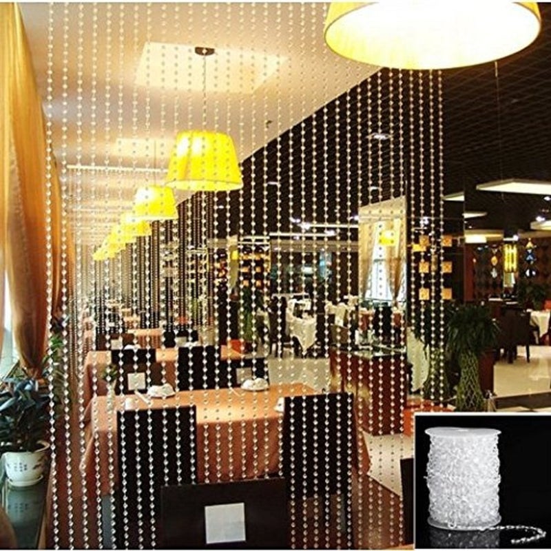 KUPOO 99 ft Clear Crystal Like Beads by The roll - Wedding Decorations (Colorful) - Image 2