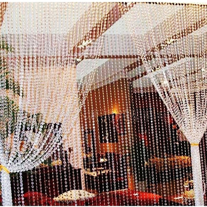 KUPOO 99 ft Clear Crystal Like Beads by The roll - Wedding Decorations (Colorful) - Image 3