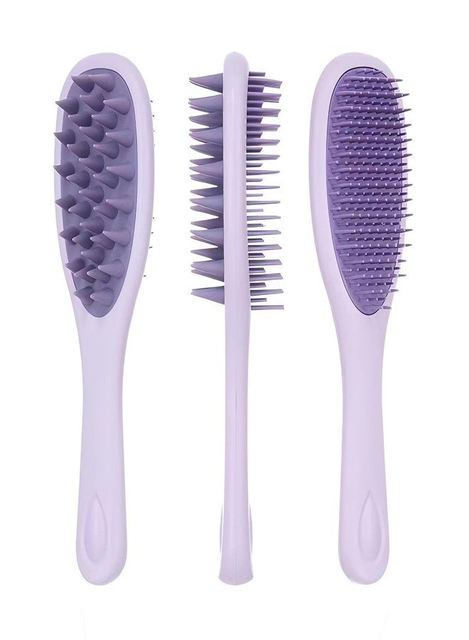 KINTEGOOD Long Handle Hair Silicone Scalp Massage Brush, 2-in-1 Double-Sided Hair Comb Shampoo Brush - Image 1