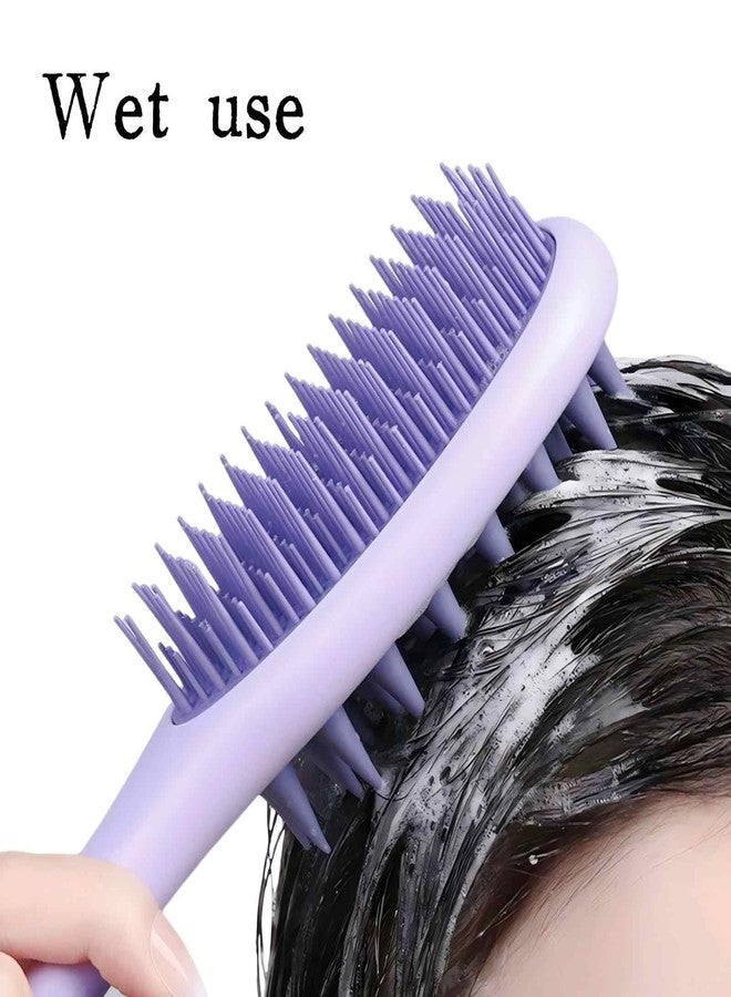 KINTEGOOD Long Handle Hair Silicone Scalp Massage Brush, 2-in-1 Double-Sided Hair Comb Shampoo Brush - Image 3