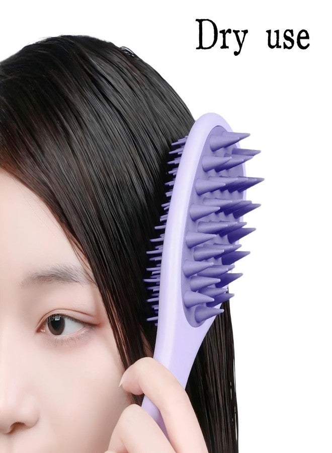 KINTEGOOD Long Handle Hair Silicone Scalp Massage Brush, 2-in-1 Double-Sided Hair Comb Shampoo Brush - Image 4
