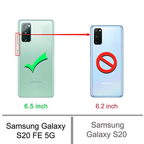 Osophter for Galaxy S20 FE 5G Case Clear Transparent Reinforced Corners TPU Shock-Absorption Flexible Cell Phone Cover for Samsung Galaxy S20 FE 5G(Pink Teal) - Image 2
