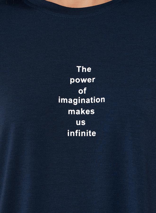 Take Two Slogan Print Short Sleeve Oversized T-Shirt - Image 4