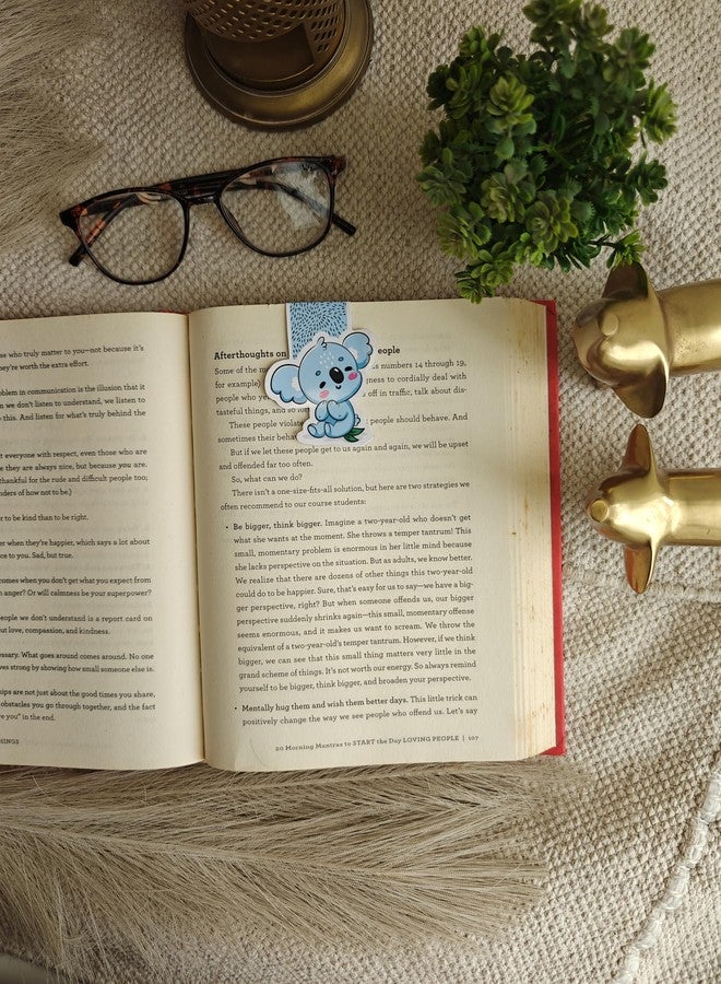 INKLING HUB فواصل كتب من إنكلينج هب | أفضل هدية لمحبي الكتب | فواصل كتب أنيقة للمذكرات والمخططات والدفاتر | تغليف لامع (مجموعة من 8 فواصل كتب مغناطيسية بألوان الباستيل) - Image 3