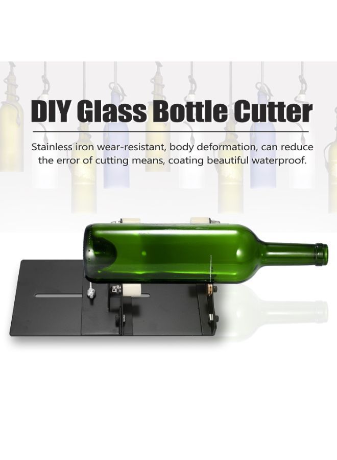 NIBEMINENT Metal Adjustable Sizes Glassbottle Cut Machine With Accessories Black 200 x 100 65millimeter - Image 4