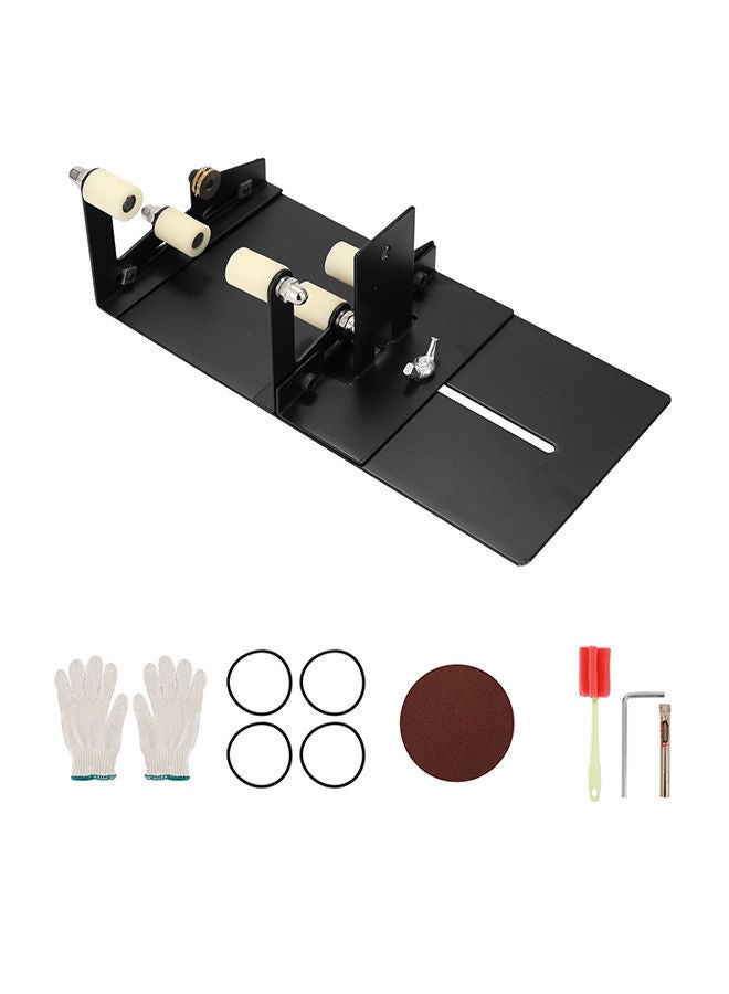 NIBEMINENT Metal Adjustable Sizes Glassbottle Cut Machine With Accessories Black 200 x 100 65millimeter - Image 1