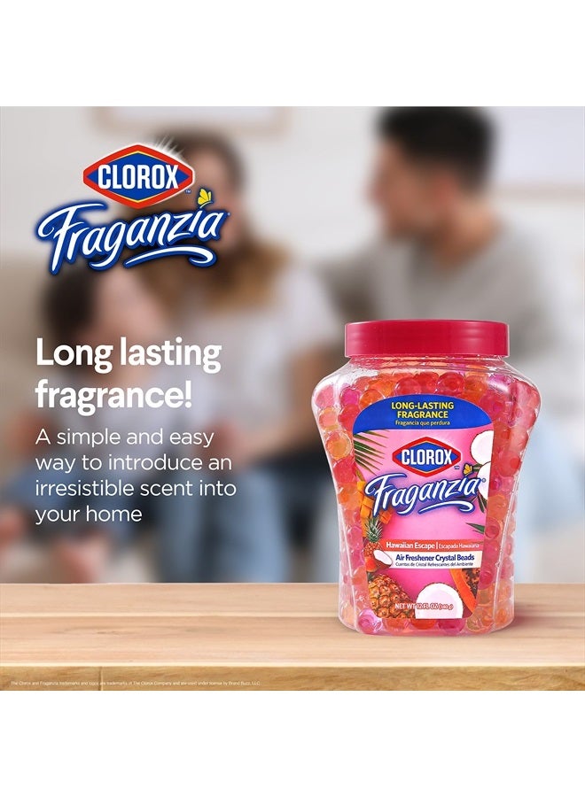 Clorox معطر هواء كريستال فراجانزيا بخرز في هوانا إيسكيب | معطر هواء للغرف يدوم طويلاً للمنزل أو السيارة | معطرات هواء صلبة | 12 أونصة، 1 عبوة - Image 3