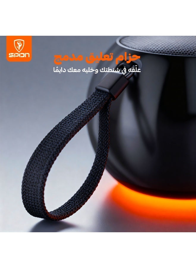 سبون مكبر صوت لاسلكي صغير أسود - Image 3